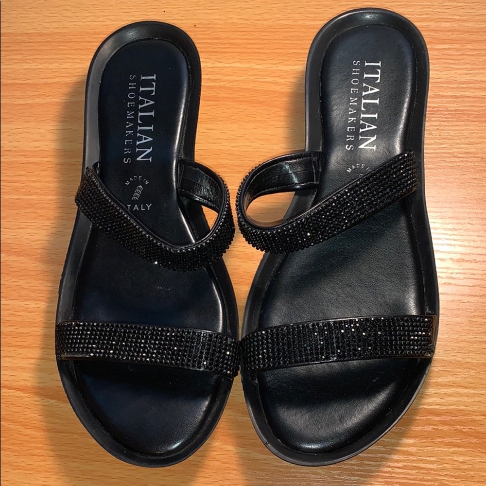 Black Italian sandals
